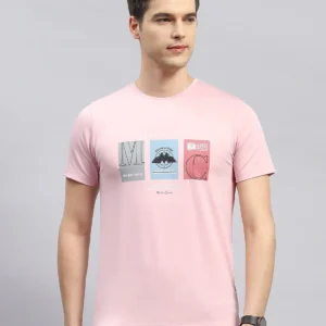 pink printed t shirt