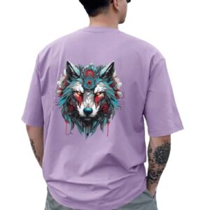 wolf print t shirt