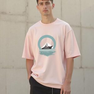 pink printed t shirt
