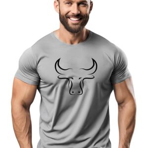 grey printed t shirt