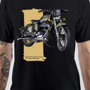 royal enfield printed t shirt