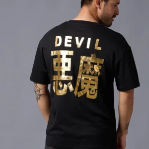 golden printed t shirt