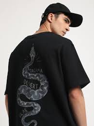 snake print t shirt mens
