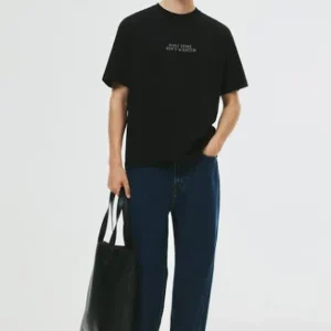 black t shirt printing