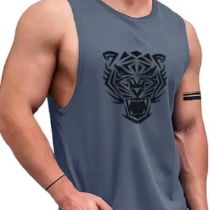 printed sleeveless t shirts for mens